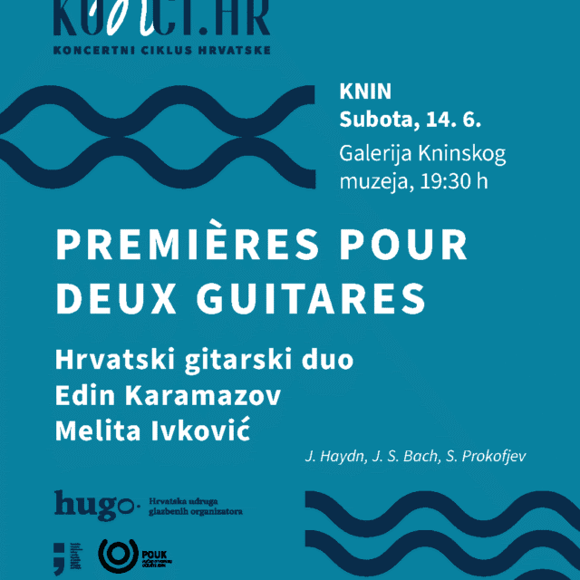 Najava koncerta Premières pour deux guitares
